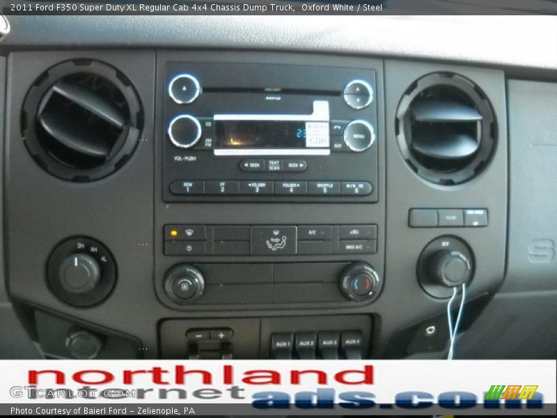 Oxford White / Steel 2011 Ford F350 Super Duty XL Regular Cab 4x4 Chassis Dump Truck