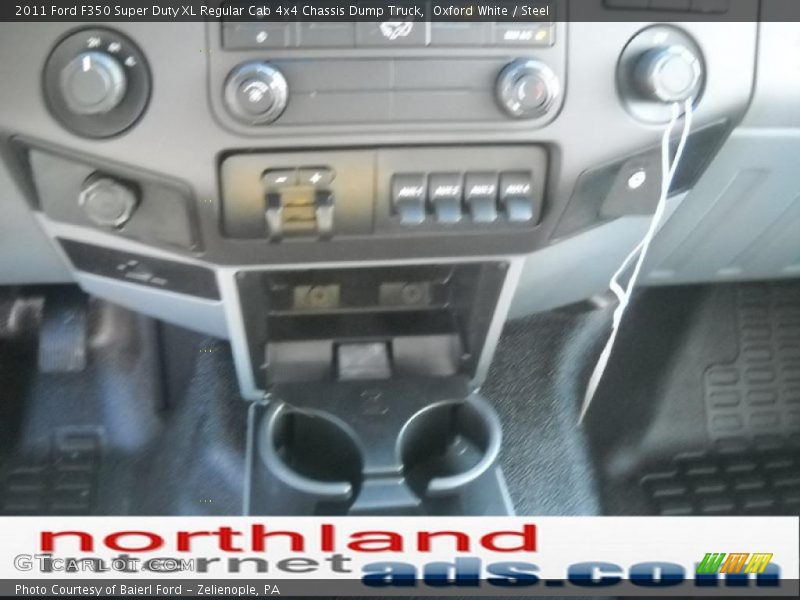 Oxford White / Steel 2011 Ford F350 Super Duty XL Regular Cab 4x4 Chassis Dump Truck