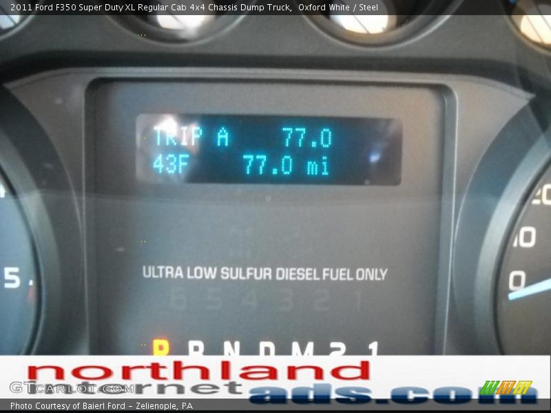 Oxford White / Steel 2011 Ford F350 Super Duty XL Regular Cab 4x4 Chassis Dump Truck