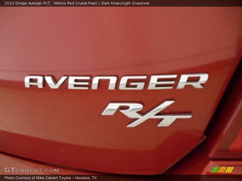 Inferno Red Crystal Pearl / Dark Khaki/Light Graystone 2010 Dodge Avenger R/T