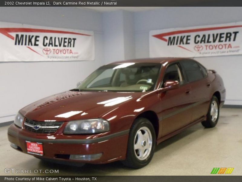 Dark Carmine Red Metallic / Neutral 2002 Chevrolet Impala LS