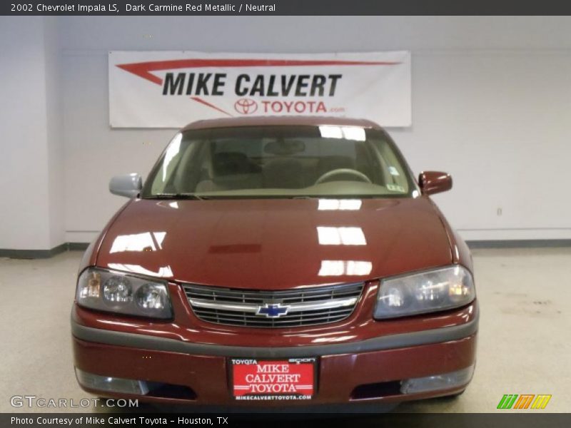 Dark Carmine Red Metallic / Neutral 2002 Chevrolet Impala LS