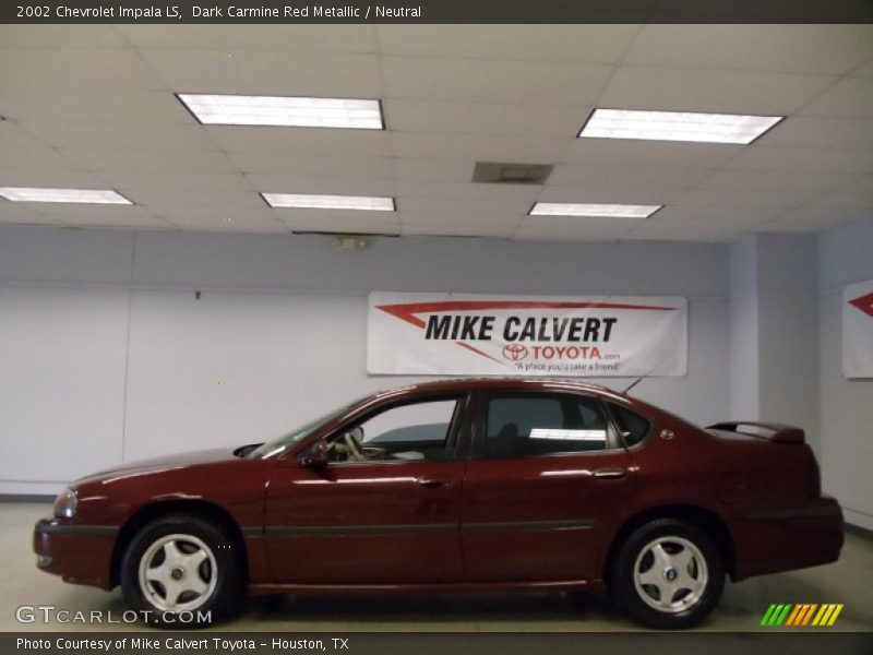 Dark Carmine Red Metallic / Neutral 2002 Chevrolet Impala LS