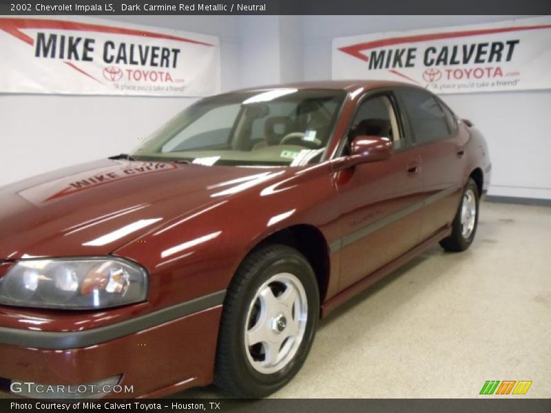 Dark Carmine Red Metallic / Neutral 2002 Chevrolet Impala LS