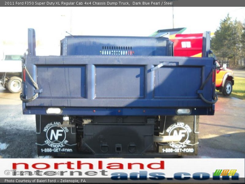 Dark Blue Pearl / Steel 2011 Ford F350 Super Duty XL Regular Cab 4x4 Chassis Dump Truck