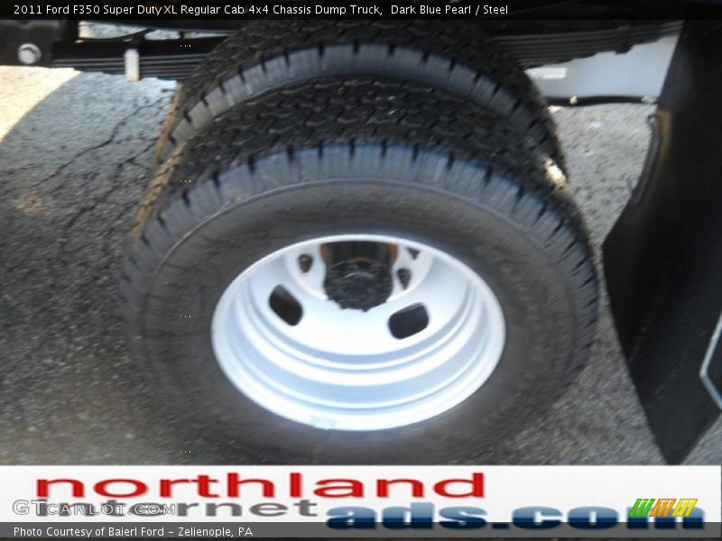 Dark Blue Pearl / Steel 2011 Ford F350 Super Duty XL Regular Cab 4x4 Chassis Dump Truck