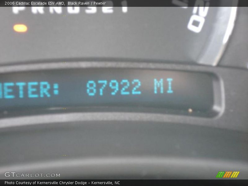 Black Raven / Pewter 2006 Cadillac Escalade ESV AWD