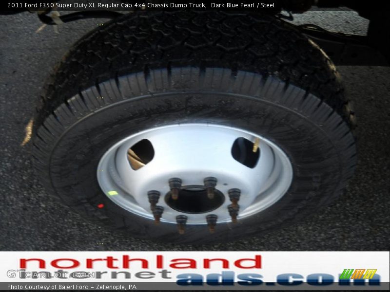 Dark Blue Pearl / Steel 2011 Ford F350 Super Duty XL Regular Cab 4x4 Chassis Dump Truck