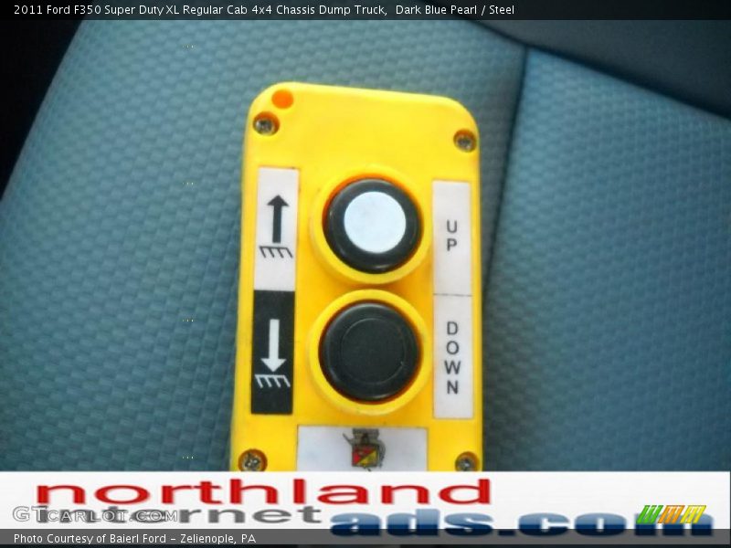 Dark Blue Pearl / Steel 2011 Ford F350 Super Duty XL Regular Cab 4x4 Chassis Dump Truck