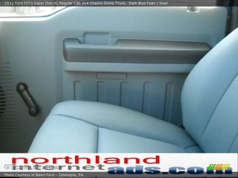 Dark Blue Pearl / Steel 2011 Ford F350 Super Duty XL Regular Cab 4x4 Chassis Dump Truck