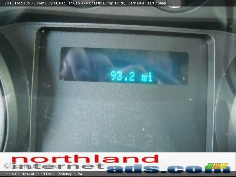 Dark Blue Pearl / Steel 2011 Ford F350 Super Duty XL Regular Cab 4x4 Chassis Dump Truck