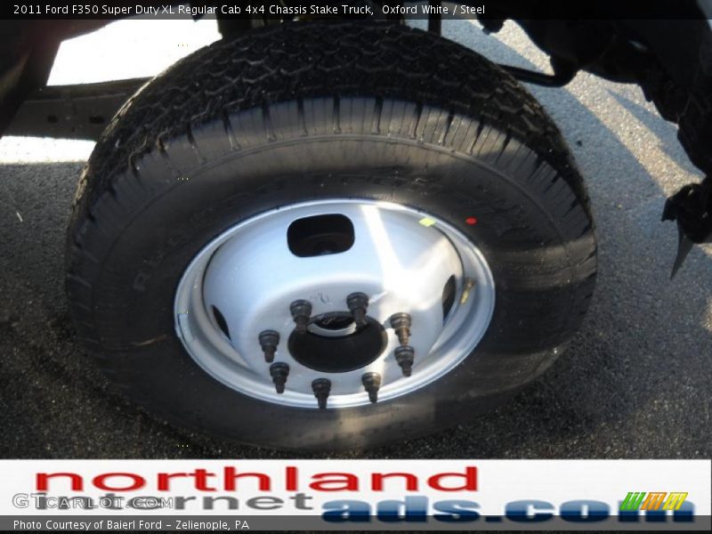 Oxford White / Steel 2011 Ford F350 Super Duty XL Regular Cab 4x4 Chassis Stake Truck