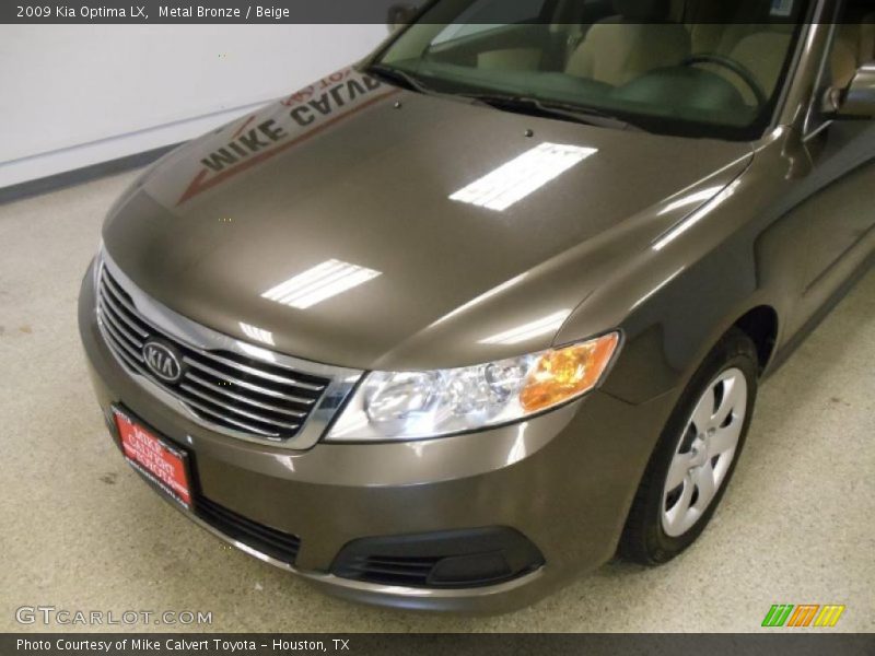 Metal Bronze / Beige 2009 Kia Optima LX