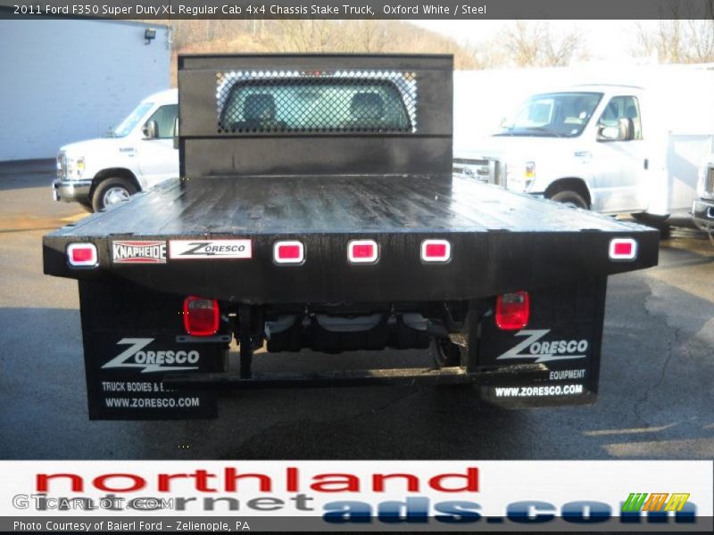 Oxford White / Steel 2011 Ford F350 Super Duty XL Regular Cab 4x4 Chassis Stake Truck