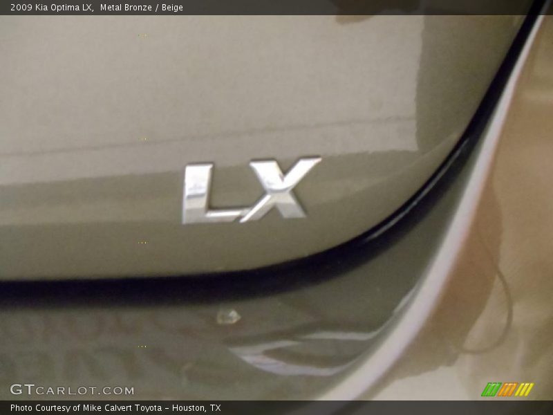 Metal Bronze / Beige 2009 Kia Optima LX