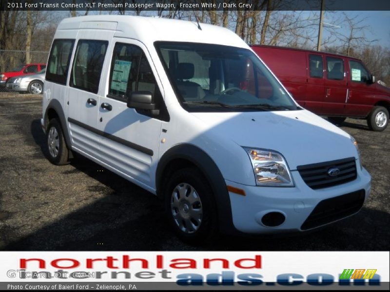 Frozen White / Dark Grey 2011 Ford Transit Connect XLT Premium Passenger Wagon