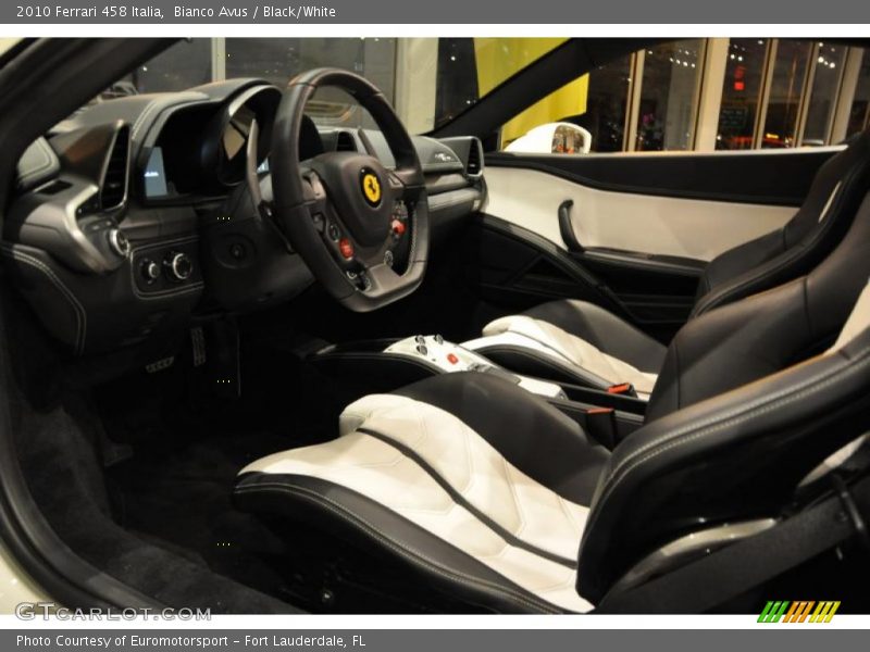  2010 458 Italia Black/White Interior
