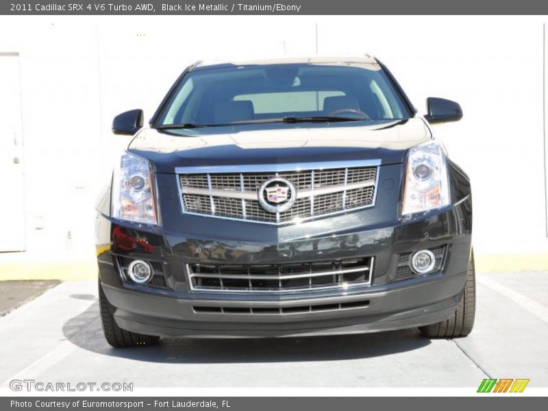 Black Ice Metallic / Titanium/Ebony 2011 Cadillac SRX 4 V6 Turbo AWD