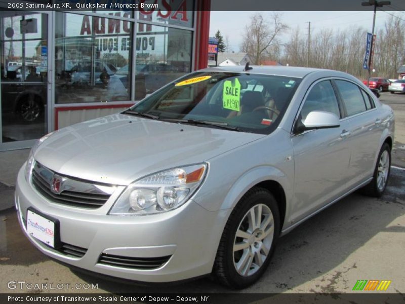 Quicksilver / Morocco Brown 2009 Saturn Aura XR