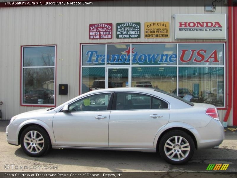 Quicksilver / Morocco Brown 2009 Saturn Aura XR