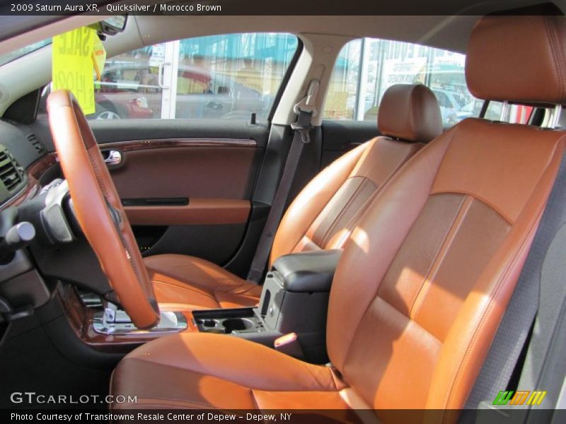 Quicksilver / Morocco Brown 2009 Saturn Aura XR