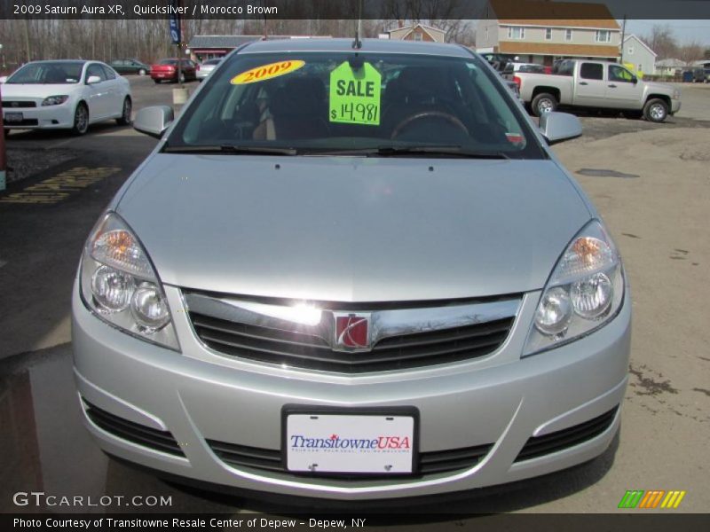 Quicksilver / Morocco Brown 2009 Saturn Aura XR