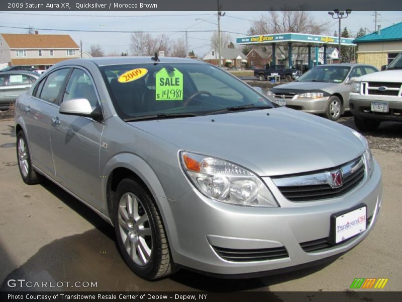 Quicksilver / Morocco Brown 2009 Saturn Aura XR