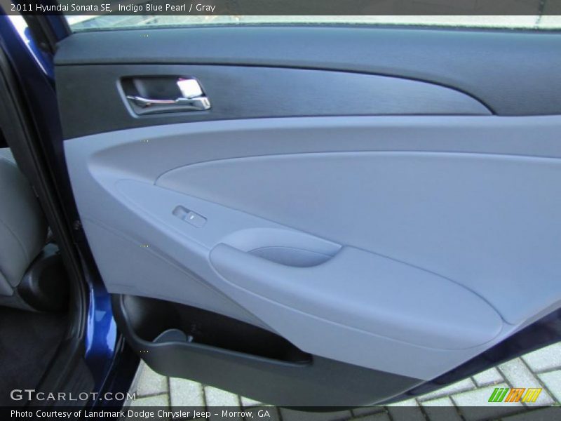 Indigo Blue Pearl / Gray 2011 Hyundai Sonata SE