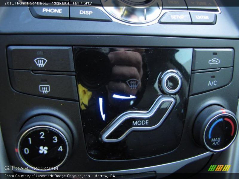 Indigo Blue Pearl / Gray 2011 Hyundai Sonata SE