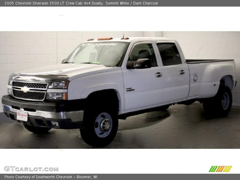 Summit White / Dark Charcoal 2005 Chevrolet Silverado 3500 LT Crew Cab 4x4 Dually