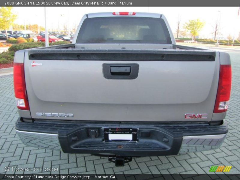 Steel Gray Metallic / Dark Titanium 2008 GMC Sierra 1500 SL Crew Cab