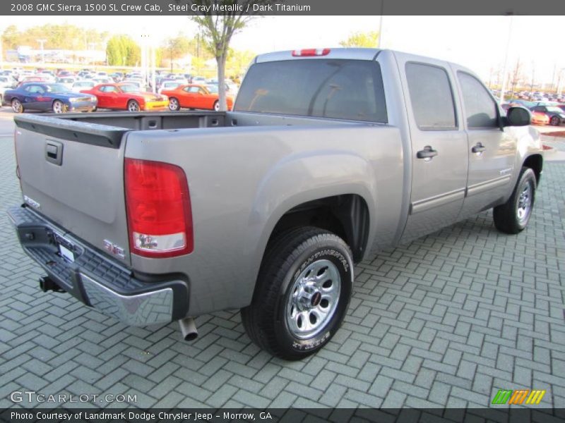 Steel Gray Metallic / Dark Titanium 2008 GMC Sierra 1500 SL Crew Cab