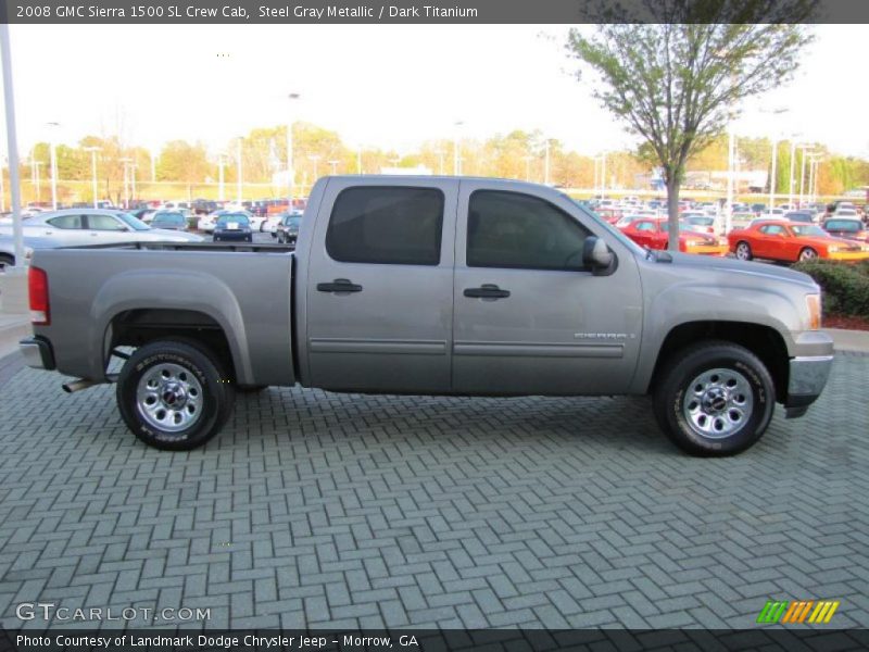 Steel Gray Metallic / Dark Titanium 2008 GMC Sierra 1500 SL Crew Cab