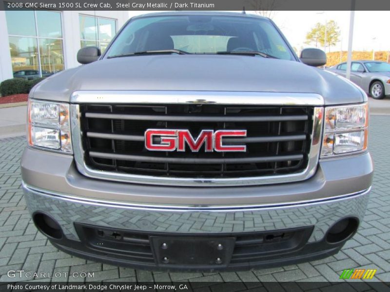 Steel Gray Metallic / Dark Titanium 2008 GMC Sierra 1500 SL Crew Cab