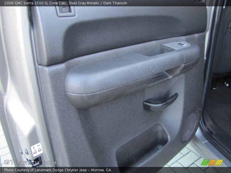 Steel Gray Metallic / Dark Titanium 2008 GMC Sierra 1500 SL Crew Cab