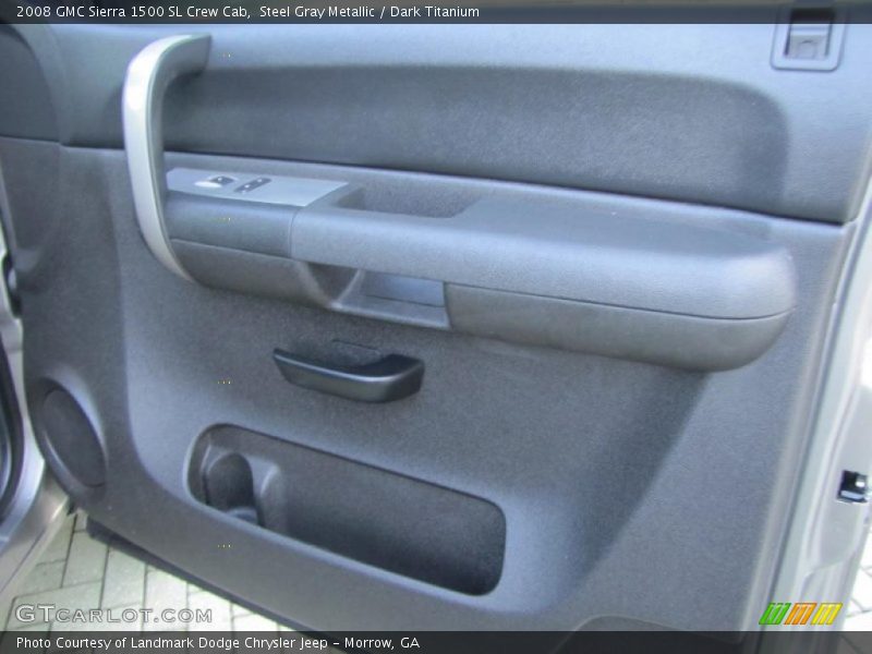 Steel Gray Metallic / Dark Titanium 2008 GMC Sierra 1500 SL Crew Cab