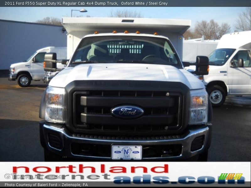 Oxford White / Steel Grey 2011 Ford F550 Super Duty XL Regular Cab 4x4 Dump Truck