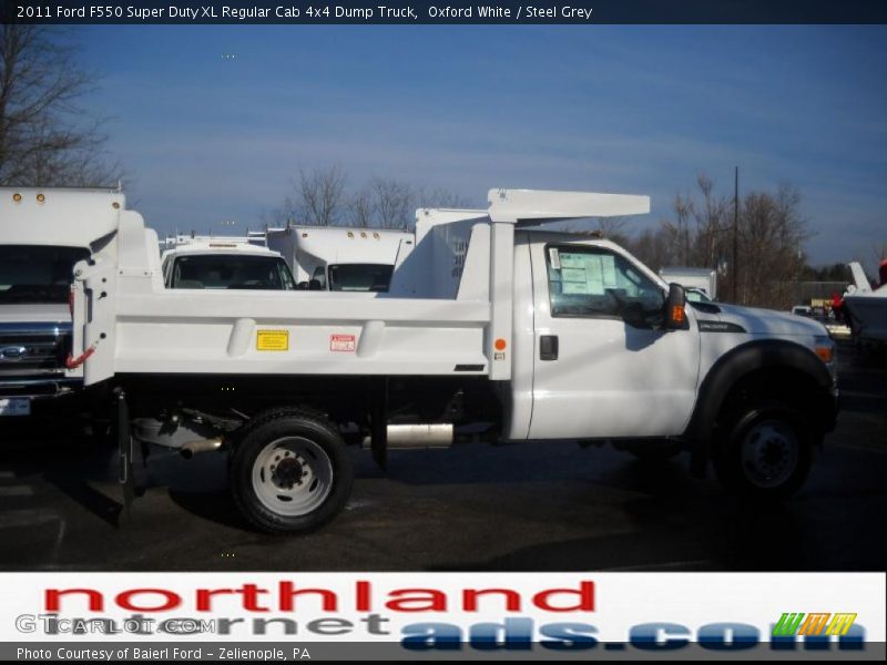 Oxford White / Steel Grey 2011 Ford F550 Super Duty XL Regular Cab 4x4 Dump Truck