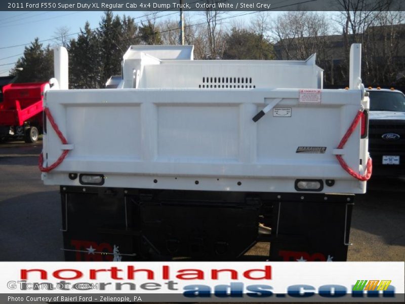 Oxford White / Steel Grey 2011 Ford F550 Super Duty XL Regular Cab 4x4 Dump Truck
