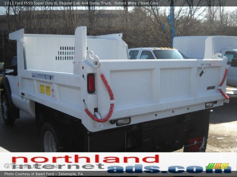 Oxford White / Steel Grey 2011 Ford F550 Super Duty XL Regular Cab 4x4 Dump Truck