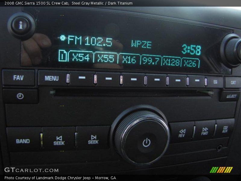 Steel Gray Metallic / Dark Titanium 2008 GMC Sierra 1500 SL Crew Cab