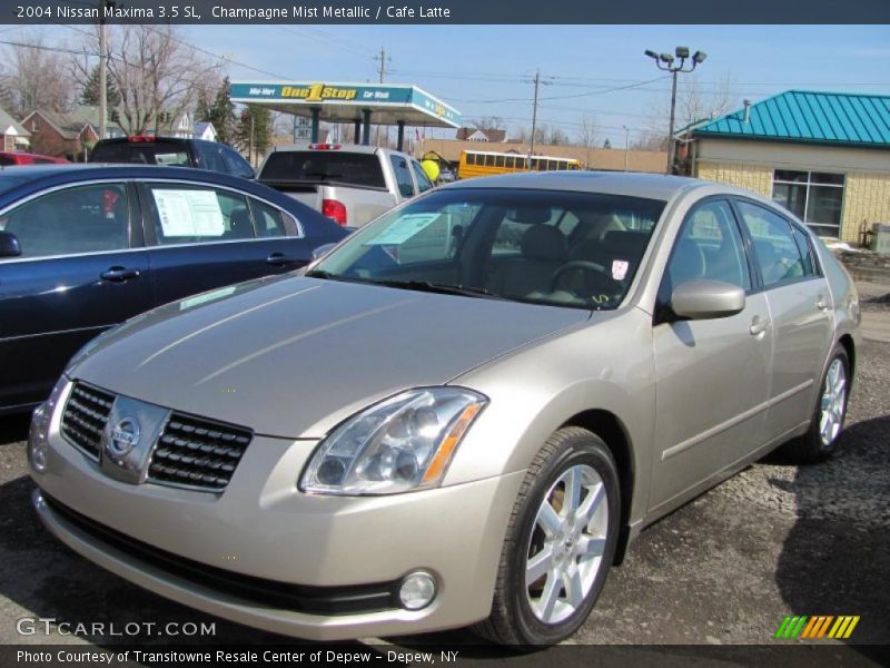 Champagne Mist Metallic / Cafe Latte 2004 Nissan Maxima 3.5 SL