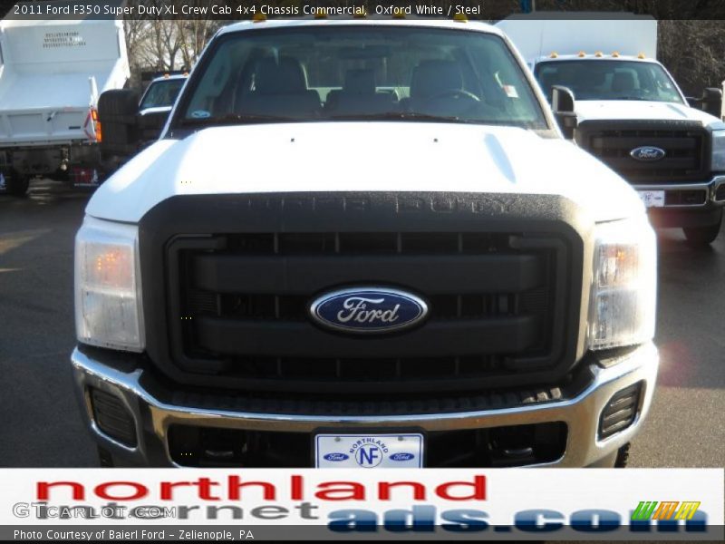 Oxford White / Steel 2011 Ford F350 Super Duty XL Crew Cab 4x4 Chassis Commercial
