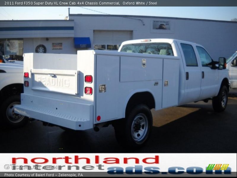 Oxford White / Steel 2011 Ford F350 Super Duty XL Crew Cab 4x4 Chassis Commercial