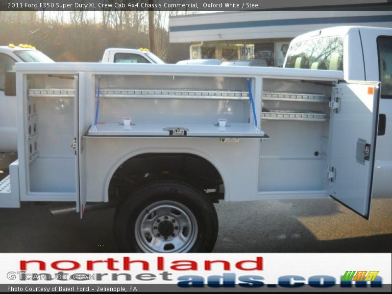 Oxford White / Steel 2011 Ford F350 Super Duty XL Crew Cab 4x4 Chassis Commercial