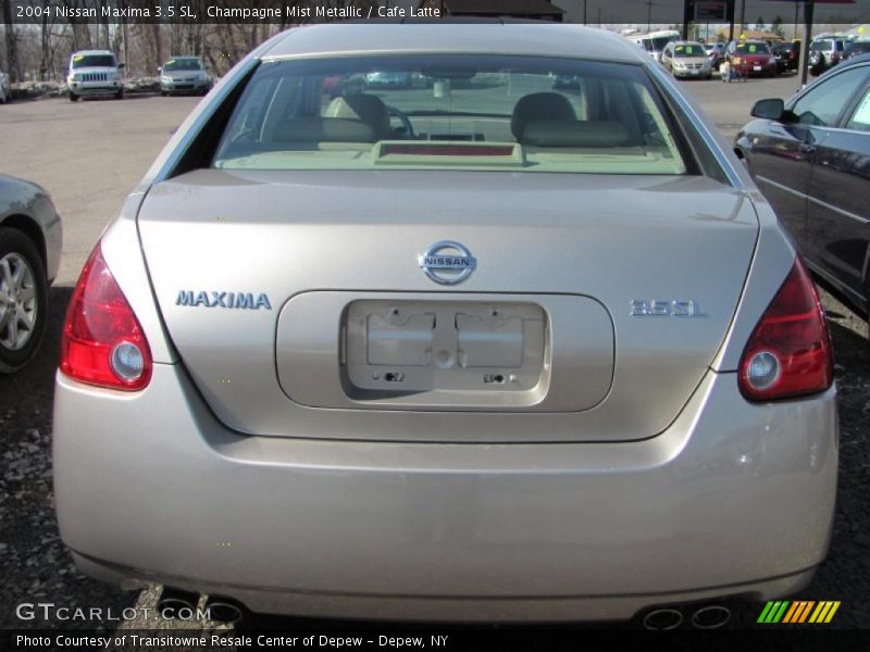 Champagne Mist Metallic / Cafe Latte 2004 Nissan Maxima 3.5 SL