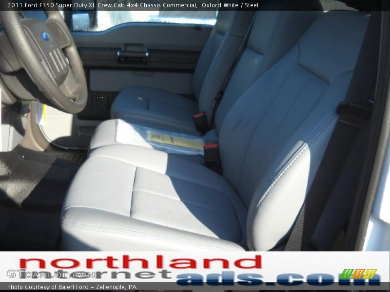 Oxford White / Steel 2011 Ford F350 Super Duty XL Crew Cab 4x4 Chassis Commercial