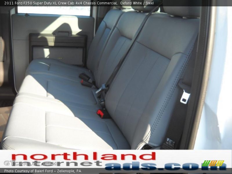 Oxford White / Steel 2011 Ford F350 Super Duty XL Crew Cab 4x4 Chassis Commercial
