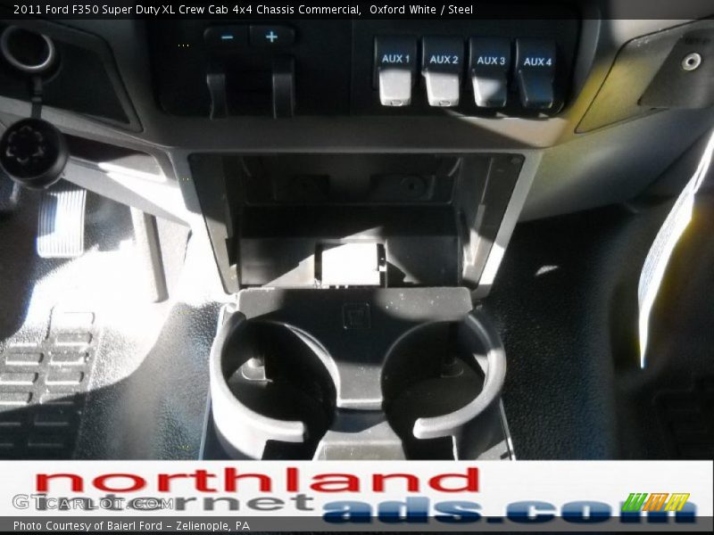 Oxford White / Steel 2011 Ford F350 Super Duty XL Crew Cab 4x4 Chassis Commercial