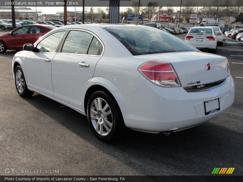 Polar White / Black 2009 Saturn Aura XR